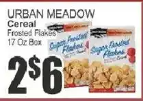 Food Universe Urban meadow cereal frosted flakes offer
