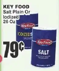 Key Food Key Food salt plain or iodized offer