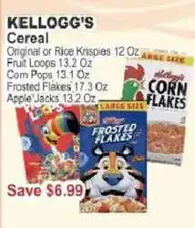 Key Food Kellogg's cereal offer