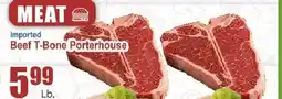 Key Food Imported beef t-bone porterhouse offer