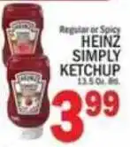C Town Heinz Simply Ketchup offer