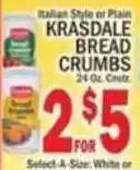 C Town Krasdale bread crumbs offer
