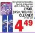 C Town Lysol basin/tub/tile cleaner offer