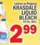 Krasdale liquid bleach