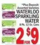 C Town Waterloo sparkling water offer