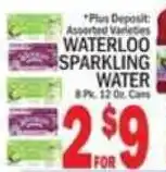 C Town Waterloo sparkling water offer