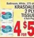 C Town Krasdale 2 ply tissue offer