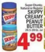 C Town Skippy creamy peanut butter offer