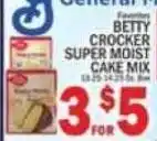 C Town Betty Crocker Super Moist Cake Mix offer