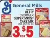 C Town General Mills Betty Crocker Super Moist Cake Mix offer