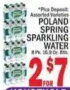 C Town Poland spring sparkling water offer