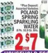 C Town Poland spring sparkling water offer