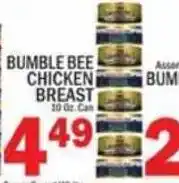 C Town Bumble Bee chicken breast offer