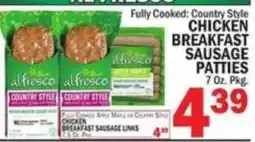 C Town Alfresco country style chicken breakfast sausage patties offer