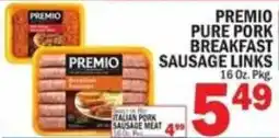 C Town Premio pure pork breakfast sausage links offer