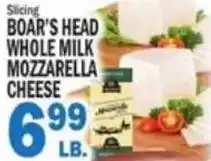 C Town Boar's Head whole milk mozzarella cheese offer
