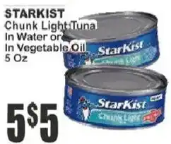 Food Universe Starkist chunk light tuna offer
