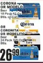 Food Universe Corona or Modelo Beer offer