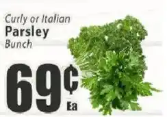 Food Universe Curly or Italian Parsley Bunch offer