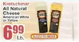 Food Universe Kretschmar all natural cheese american white or yellow offer