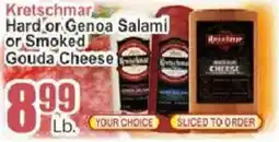 Food Universe Kretschmar Hard or Genoa Salami or Smoked Gouda Cheese offer