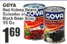 Food Universe Goya red kidney beans guisadas or black bean soup offer