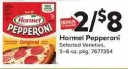 Giant Food Hormel Pepperoni offer