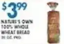 Associated Nature's own 100% whole wheat bread offer