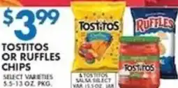 Associated Tostitos or ruffles chips offer