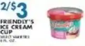 Associated Friendly's ice cream cup offer