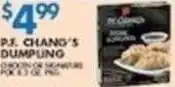 Associated P.f. chang's dumpling offer