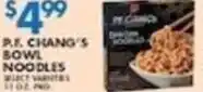 Associated P.f. chang's bowl noodles offer