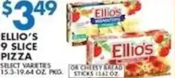 Associated Ellio's 9 slice pizza offer