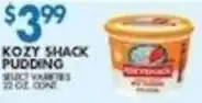 Associated Kozy shack pudding offer