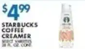 Associated Starbucks coffee creamer offer