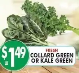 Associated Fresh collard green or kale green offer