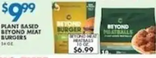 Plant based beyond meat burger