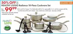 Boscov's HEALTHY LIVING Radiance 18-Piece Cookware Set offer
