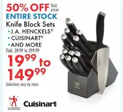 Boscov's Knife Block Sets offer