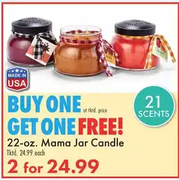 Boscov's 22-oz. Mama Jar Candle offer