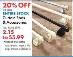 Boscov's ENTIRE STOCK Curtain Rods & Accessories offer