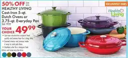 Boscov's HEALTHY LIVING Cast-Iron 5-qt. Dutch Ovens or 3.75-qt. Everyday Pan offer