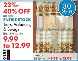 Boscov's Tiers, Valances, & Swags offer