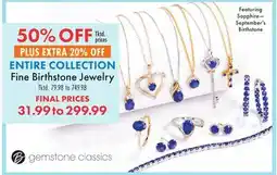 Boscov's Fine Birthstone Jewelry offer