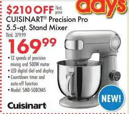 Boscov's CUISINART Precision Pro 5.5-qt. Stand Mixer offer