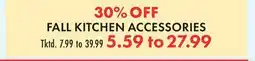 Boscov's FALL KITCHEN ACCESSORIES offer