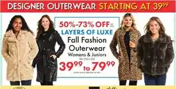 Boscov's Fall Fashion Outerwear offer