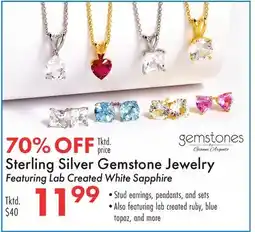 Boscov's Sterling Silver Gemstone Jewelry offer