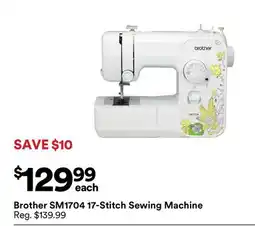 Michaels Brother SM1704 17-Stitch Sewing Machine offer