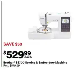 Michaels Brother SE700 Sewing & Embroidery Machine offer